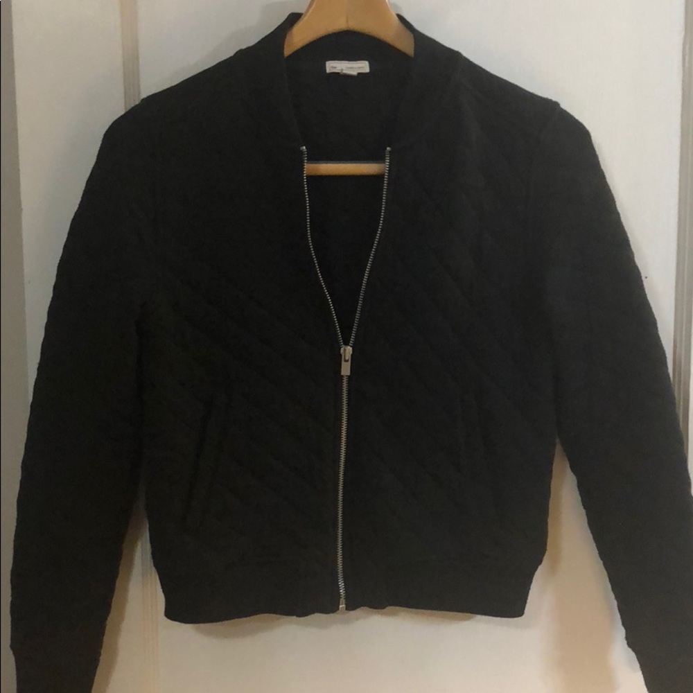 Soft quilted bomber